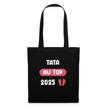 An der Spitze 2025: Tata kündigt Schwangerschaft an - Stoffbeutel - Schwarz - Vorne