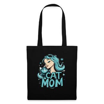 Chat Maman Chat Chat Chats - Sac en tissu - noir - Devant