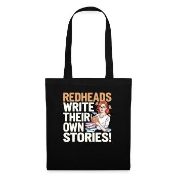 Redhead Bookworm Ginger Hair Reading Books - Tote Bag - black - Front