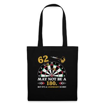 Pas 180 mais un classique : les fléchettes du 62e anniversaire - Sac en tissu - noir - Devant