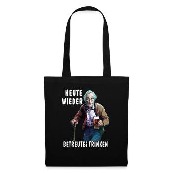 MAN TODAY AGAIN SUPERVISED DRINKING - Tote Bag - black - Front
