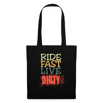 RIDE FAST LIVE DIRTY – MOUNTAIN BIKE - MOTOCROSS - Tote Bag - black - Front