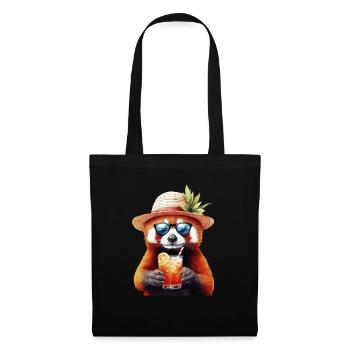 Roter Panda - Stoffbeutel - Schwarz - Vorne