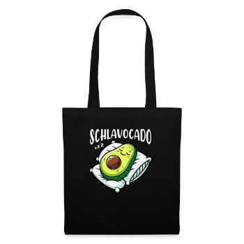 Schlavocado Avocado Sleep Lover Kawaii Avocado - Tote Bag - black - Front