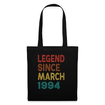 Vintage Legend Since March 1994, 31st birthday - Tote Bag - black - Front