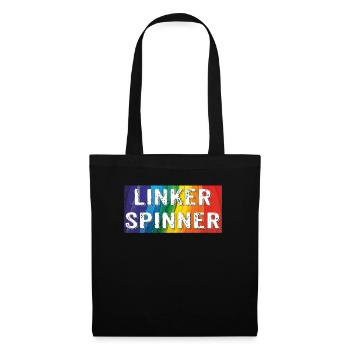 LINKER SPINNER - Stoffbeutel - Schwarz - Vorne