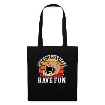Football américain - Sac en tissu - noir - Devant