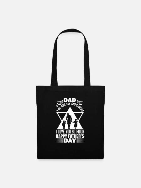 Superhero Dad - Stoffbeutel - Schwarz