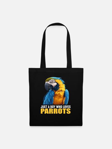 Papageie Papagei - Stoffbeutel - Schwarz