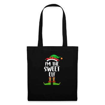 I'm The Sweet Elf Shirt Matching Family Christmas - Tote Bag - black - Front