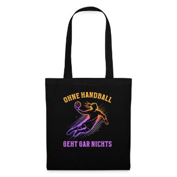 Amateurs de handball Joueurs de sport de handball - Sac en tissu - noir - Devant