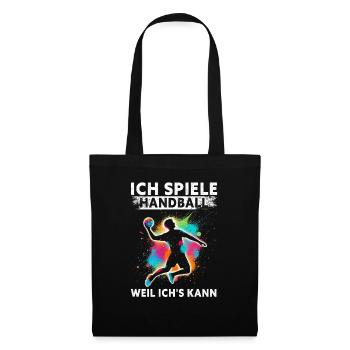 Amateurs de handball Joueurs de sport de handball - Sac en tissu - noir - Devant