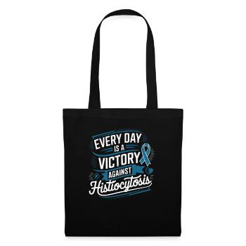 Histiocytosis Awareness Blood Disease Blue Ribbon - Tote Bag - black - Front