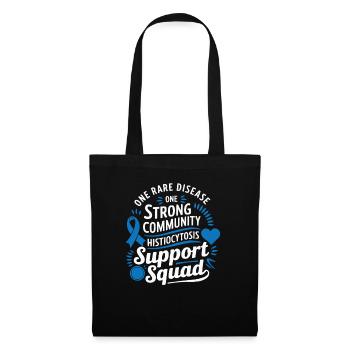 Histiocytosis Awareness Blood Disease Blue Ribbon - Tote Bag - black - Front