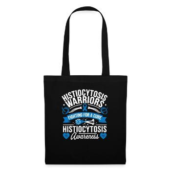 Histiocytosis Awareness Blood Disease Blue Ribbon - Tote Bag - black - Front
