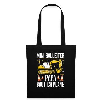 Children Construction Manager Project Manager Contractor - Tote Bag - black - Front