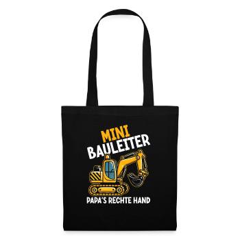 Children Construction Manager Project Manager Contractor - Tote Bag - black - Front