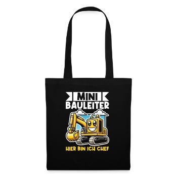 Children Construction Manager Project Manager Contractor - Tote Bag - black - Front