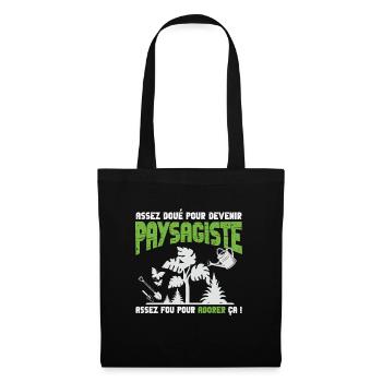 Paysagiste passionné - Sac en tissu - noir - Devant