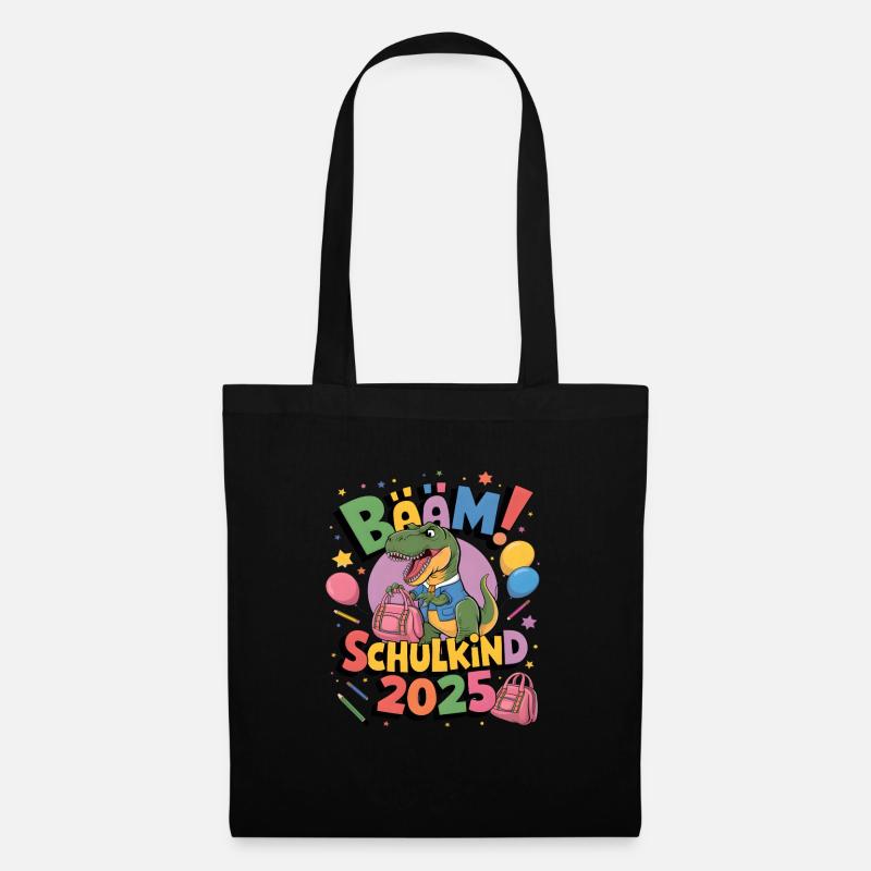 Schulkind 2025 Einschulung Schulanfang - Stoffbeutel - Schwarz