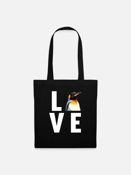 Pinguine Pinguin - Stoffbeutel - Schwarz