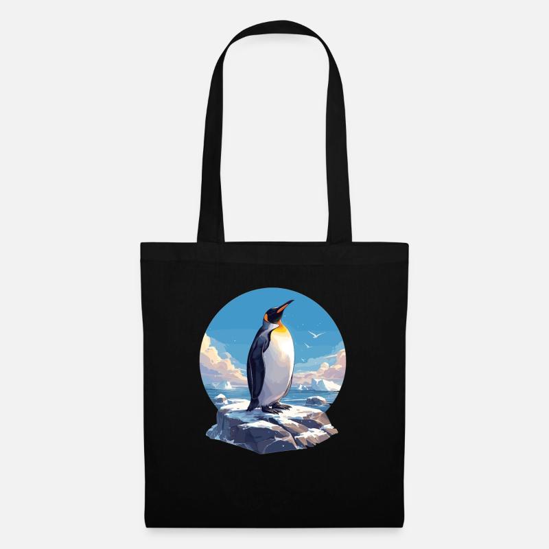 Pinguine Pinguin - Stoffbeutel - Schwarz