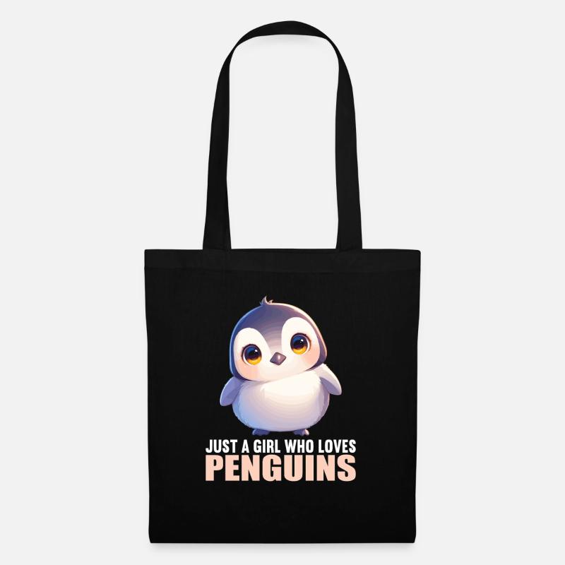 Pinguine Pinguin - Stoffbeutel - Schwarz