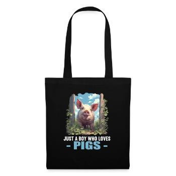 Cochon Cochon - Sac en tissu - noir - Devant