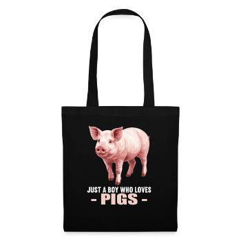 Cochon Cochon - Sac en tissu - noir - Devant