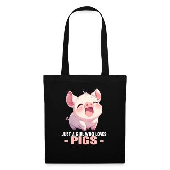 Cochon Cochon - Sac en tissu - noir - Devant