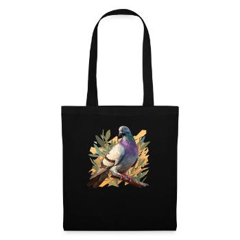 Pigeons Pigeon - Sac en tissu - noir - Devant