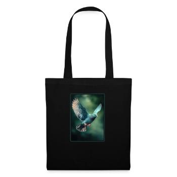 Pigeons Pigeon - Sac en tissu - noir - Devant