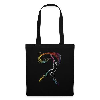 Aerialist Aerial Silk Circus Air Silk - Tote Bag - black - Front