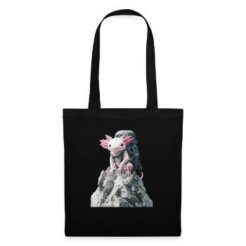 Axolotl - Stoffbeutel - Schwarz - Vorne