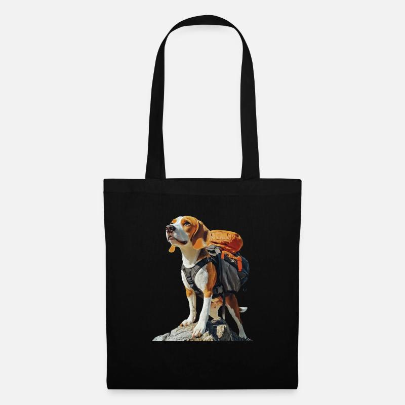 Beagle - Stoffbeutel - Schwarz
