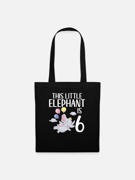 Elephant Lovers Gifts - Stoffbeutel - Schwarz
