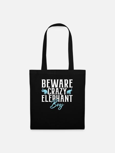 Elephant Lovers Gifts - Stoffbeutel - Schwarz