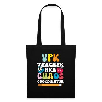 Vpk -lehrer Aka Chaos -koordinator - Stoffbeutel - Schwarz - Vorne