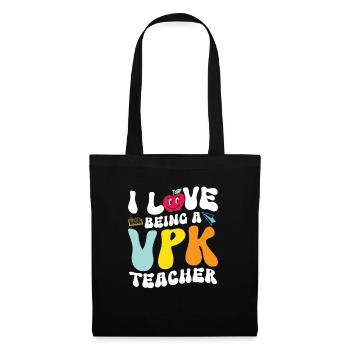 Ich Liebe Es, VPK -Lehrer Zu Sein - Stoffbeutel - Schwarz - Vorne