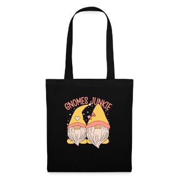 Garden Gnome Costume Gnomes Junkie Gnome - Stoffbeutel - Schwarz - Vorne