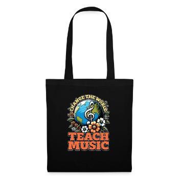 Music Teacher Change The World Classical Music - Tote Bag - black - Front