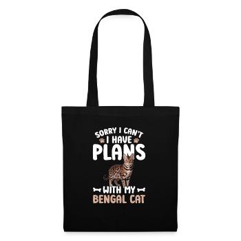 Désolé, je n’arrive pas à faire de plans avec mon - Sac en tissu - noir - Devant