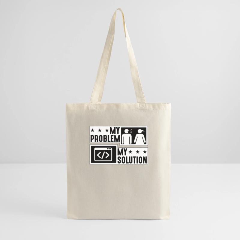 Online Coder My Problem My Solution Pictogram Mom Tote Bag