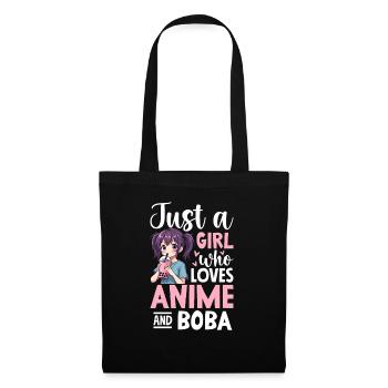 Just a Girl Who Loves Anime Boba Tea - Tote Bag - black - Front