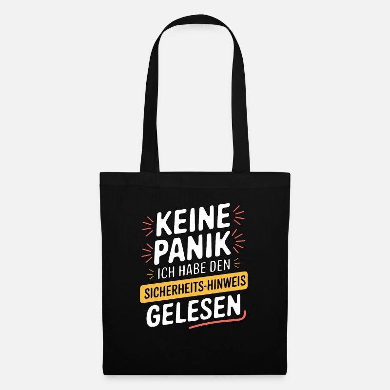 SICHERHEITSHINWEIS - Stoffbeutel - Schwarz