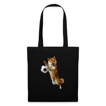 Shiba Inu - Stoffbeutel - Schwarz - Vorne