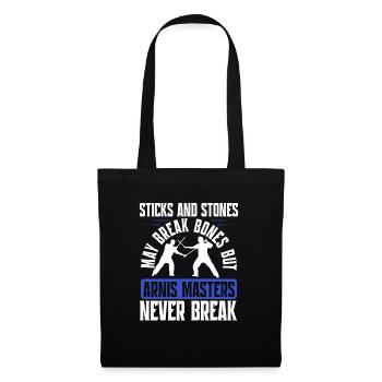 Escrima Arnis Masters Never Break Martial Arts - Tote Bag - black - Front