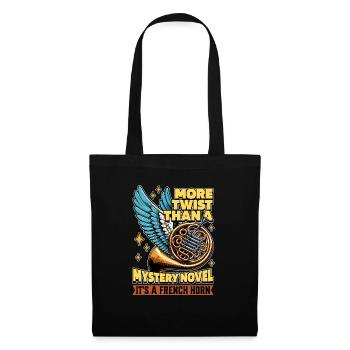 French Horn More Twists Than A Mystery Musician - Tote Bag - black - Front