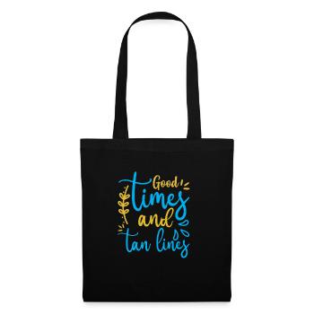 Lignes de bronzage Good Times - Sac en tissu - noir - Devant