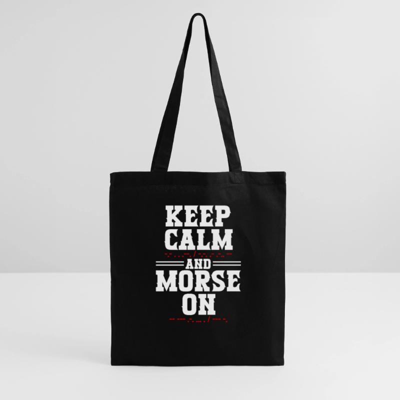 Morsecode Morse Code Keep Calm And Morse On Sac en tissu
